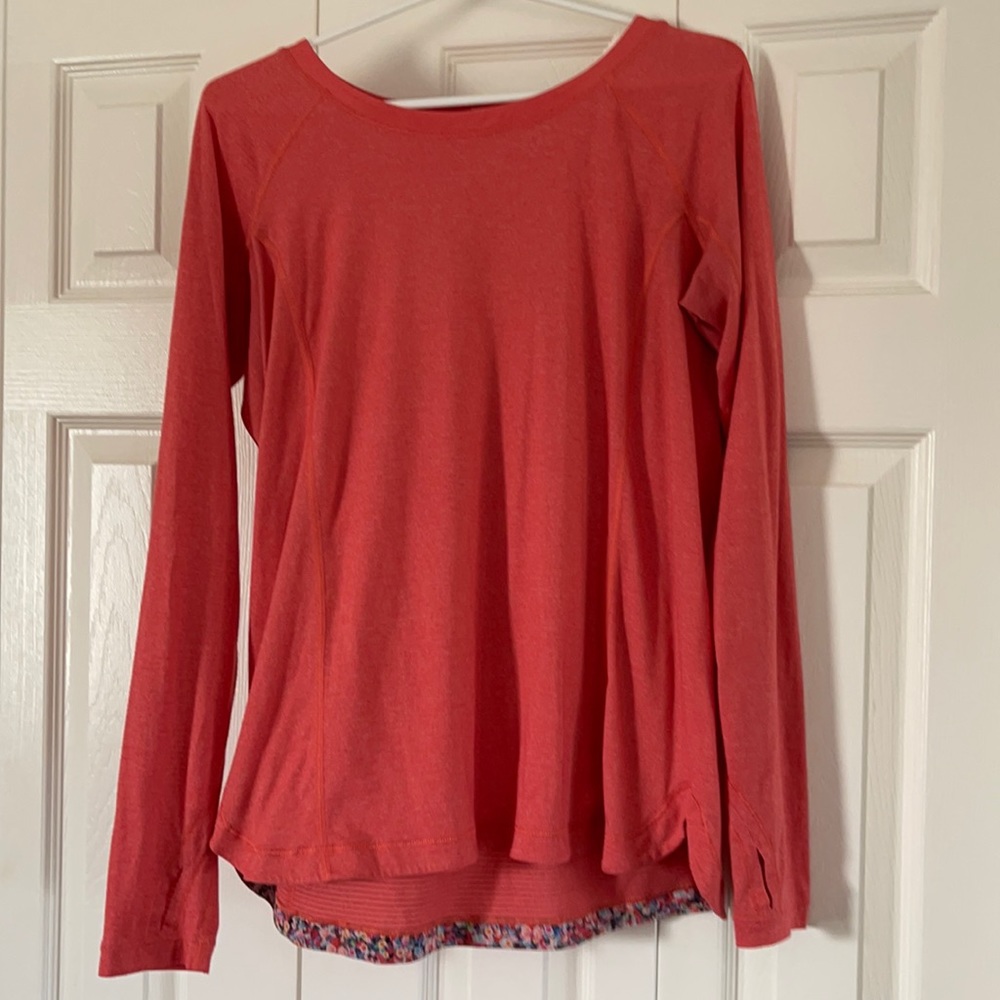 lululemon athletica Red Long Sleeve Top